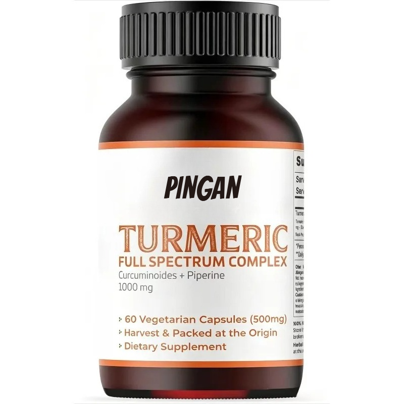Turmeric Curcumin Capsule - Cápsulas de Cúrcuma 1000mg Contendo 95%