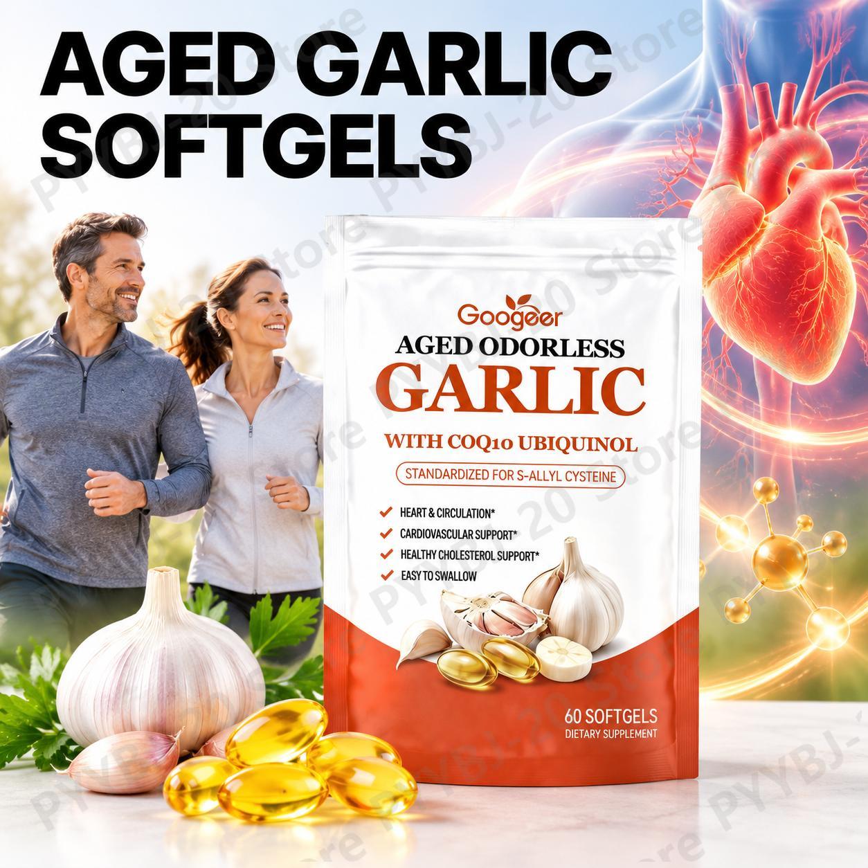 Googeer Cápsulas Moles de Alho - Coq10 Ubiquinol Softgel avaliação e preço
