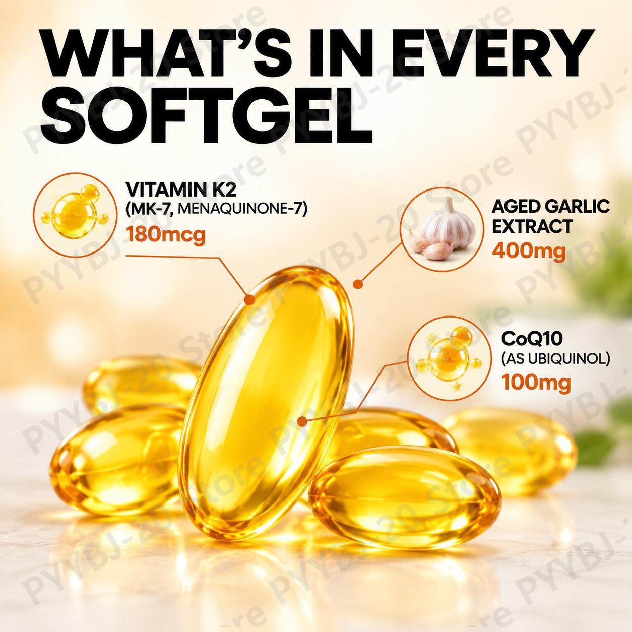 Googeer Cápsulas Moles de Alho - Coq10 Ubiquinol Softgel avaliação e preço